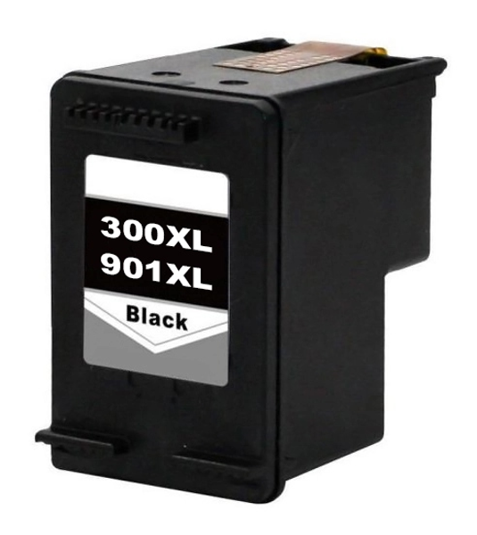 ΜΕΛΑΝΗ HP 300XL/901XL, universal, 14ml, μαύρο ΣΥΜΒΑΤΟ 300XL (CC641EE) 901XL (654A) RADUGA