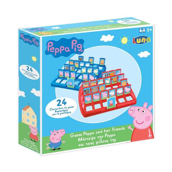 Επιτραπέζιο Παιχνίδι Μάντεψε την Peppa και τους Φίλους της, Luna Toys, 27x27x5,5 εκ.