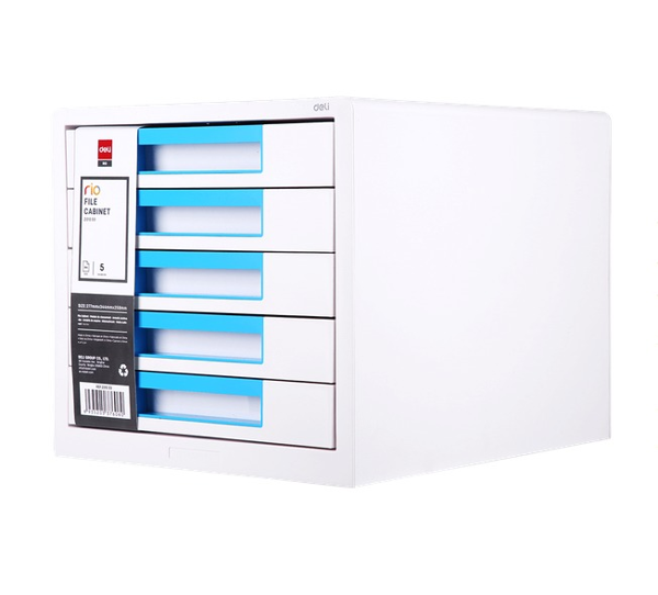 ΣΥΡΤΑΡΙΕΡΑ ΠΛΑΣΤΙΚΗ DELI RIO EZ01033 Α4 5 ΘΕΣΕΩΝ 27.7x34.4x25.9cm  ΛΕΥΚΟ ΜΕ ΓΑΛΑΖΙΟ