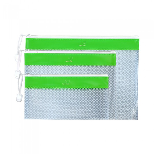 ΦΑΚΕΛΟΣ ΦΕΡΜΟΥΑΡ TYPOTRUST 17X24cm B5 MESH No FP 27003 04 ΠΡΑΣΙΝΟ