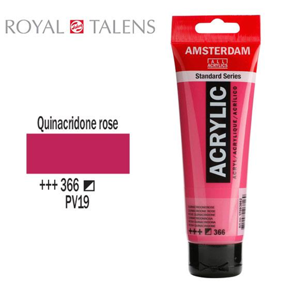 ΑΚΡΥΛΙΚΟ ΧΡΩΜΑ AMSTERDAM 120ml QUINACRIDONE ROSE σωληνάριο N366