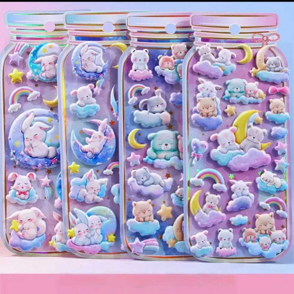 ΑΥΤΟΚΟΛΛΗΤΑ Pencilia Squishy PP sticker 20Χ9ΕΚ. ΔΙΑΦΟΡΑ ΣΧΕΔΙΑ 13-1545