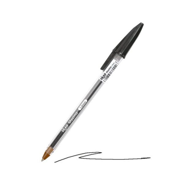 ΣΤΥΛΟ SKAG MAXIMO (ΤΥΠΟΥ BIC CRISTAL) ΧΡΩΜΑ ΜΑΥΡΟ ΓΡΑΦΗ 1.0mm