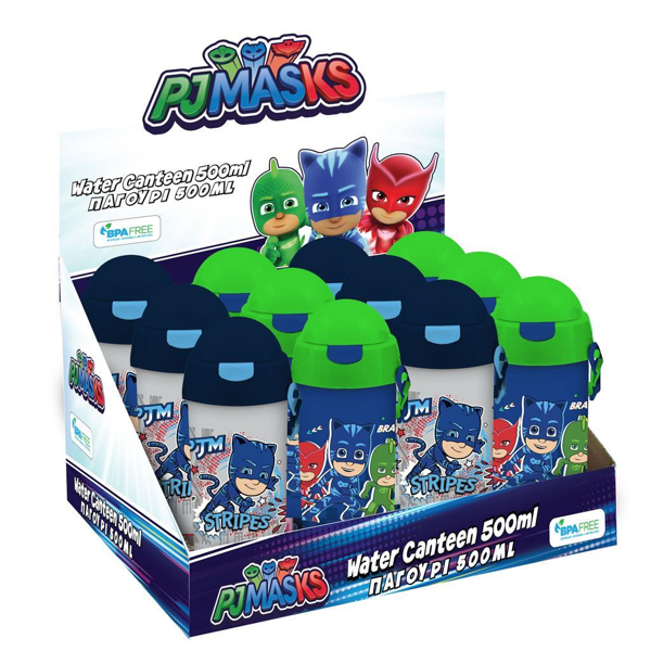 ΠΑΓΟΥΡΙ 500ML ΠΛΑΣΤΙΚΟ ME ΚΑΛΑΜΑΚΙ 9X19  PJ MASKS