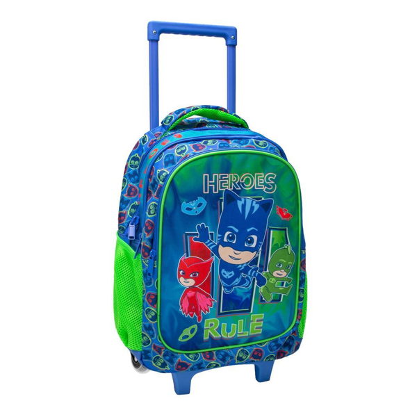 Σχολική Τσάντα Τρόλεϊ Δημοτικού PJ Masks Heroes Rule Must 3 Θήκες