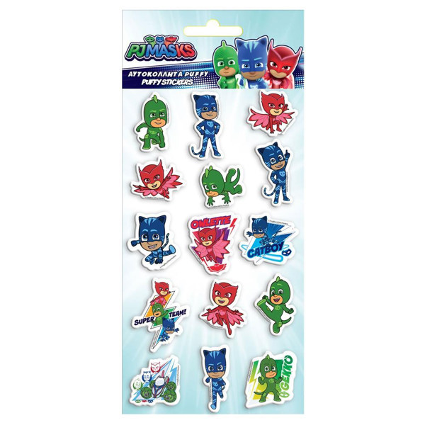 ΑΥΤΟΚΟΛΛΗΤΑ PUFFY 10X22EK  PJ MASKS
