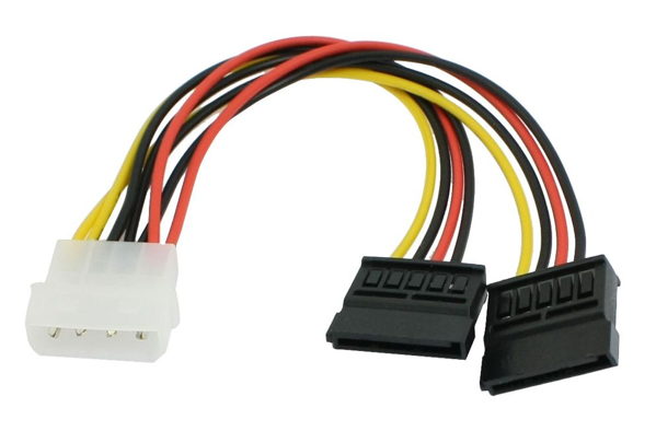 ΚΑΛΩΔΙΟ POWERTECH ρεύματος, μετατροπέας IDE σε 2 x S-ata, 20cm