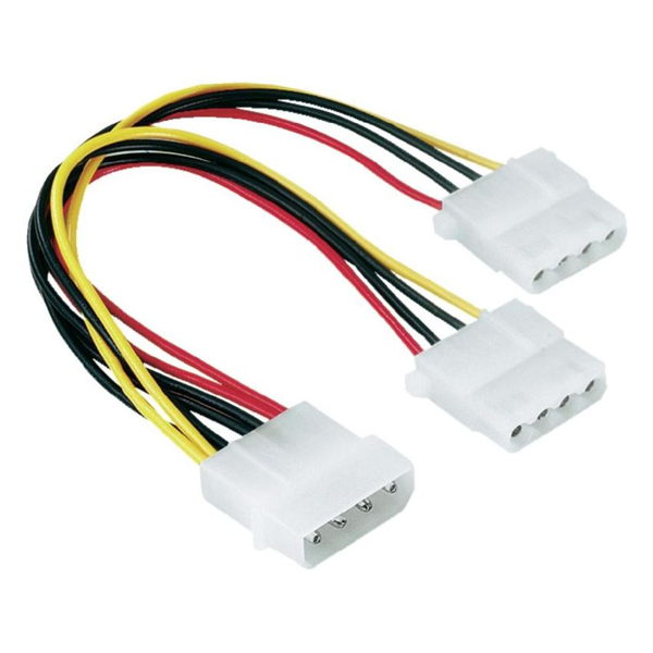 ΚΑΛΩΔΙΟ POWERTECH ρεύματος μετατροπέας IDE (F) σε 2xIDE (M),20cm