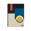 ΤΕΤΡΑΔΙΟ ΣΠΙΡΑΛ BAUHAUS SKAG  Α4 21Χ29 2 ΘΕΜΑΤΑ 60Φ. 80gr