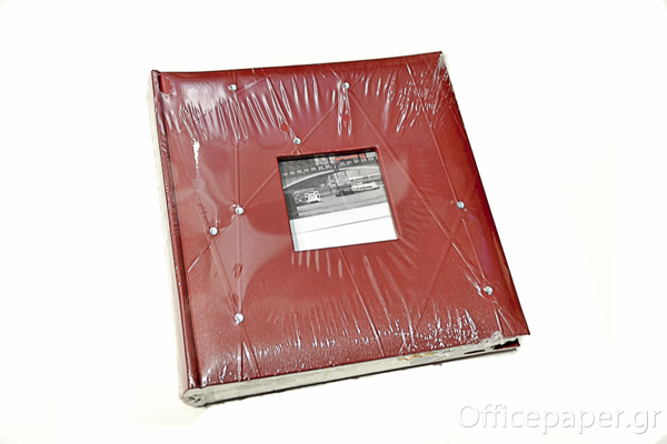 ΑΛΜΠΟΥΜ ΦΩΤΟΓΡΑΦΙΩΝ 200 ΦΩΤΟ ME ΘΗΚΕΣ  10X15cm Ζ320 ΚΟΚΚΙΝΟ ΜΕ ΣΤΡΑΣ