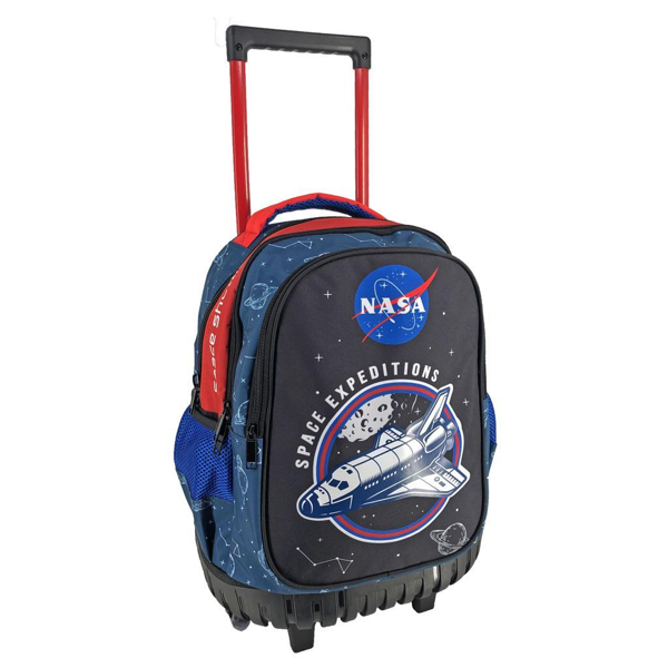 ΤΣΑΝΤΑ ΤΡΟΛΛΕΥ 34X20X44 3ΘΗΚΕΣ NASA SPACE EXPEDITIONS
