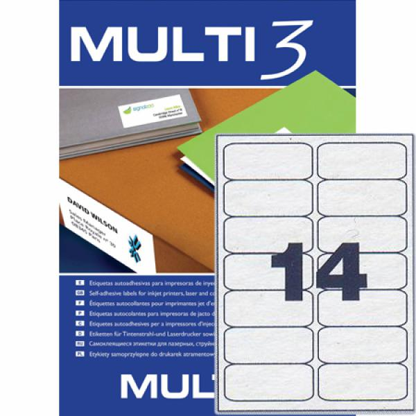 ΕΤΙΚΕΤΕΣ MULTI 3  99.1X38.1mm  Π100Φ LASER-INKJET-COPY
