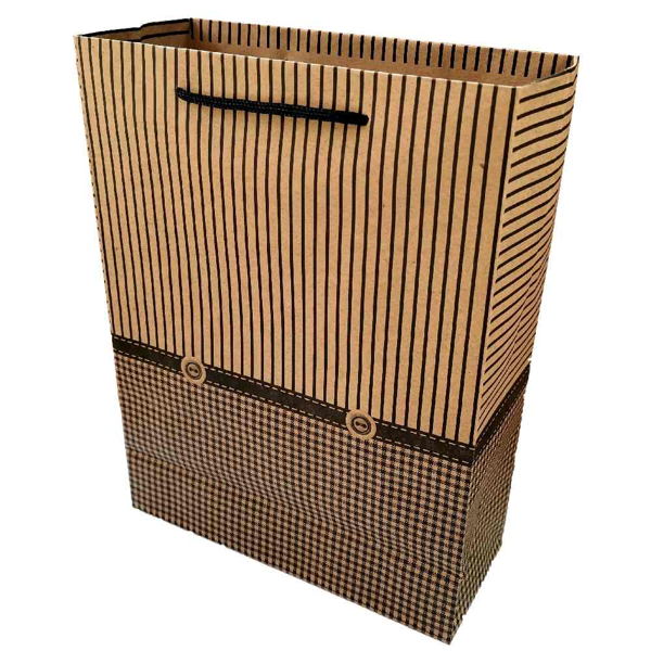 ΣΑΚΟΥΛΑ ΔΩΡΟΥ ΧΑΡΤΙΝΗ ΜΕ ΚΟΡΔΟΝΙ ΡΙΓΕ 42x31x9,5cm 11535