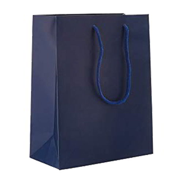 ΣΑΚΟΥΛΑ ΔΩΡΟΥ ΧΑΡΤΙΝΗ ΜΠΛΕ ΜΕ ΚΟΡΔΟΝΙ  33x24x8cm  11896