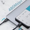 ΚΑΛΩΔΙΟ CABLETIME USB Type-C CM100, PD 100W, 5A, 1m, μαύρο