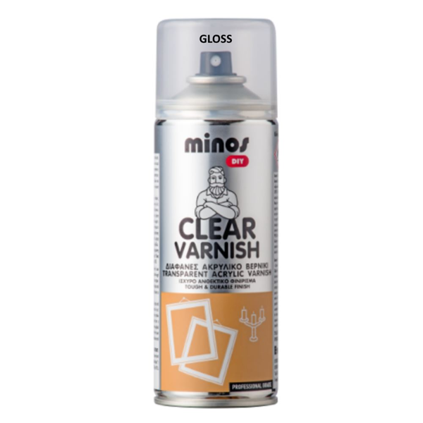 ΣΠΡΕΥ ΒΕΡΝΙΚΙ ΑΚΡΥΛΙΚΟ  MINOS  GLOSS ΓΥΑΛΙΣΤΕΡΟ 400ML