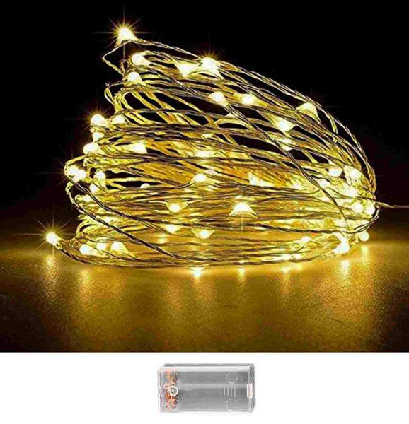 ΛΑΜΠΑΚΙΑ ΜΠΑΤΑΡΙΑΣ 100 LED copper ΘΕΡΜΟ ΛΕΥΚΟ ΜΕ CONTROLER ΣΕ ΣΕΙΡΑ 10.3 ΜΕΤΡΑ ip20 93-3487