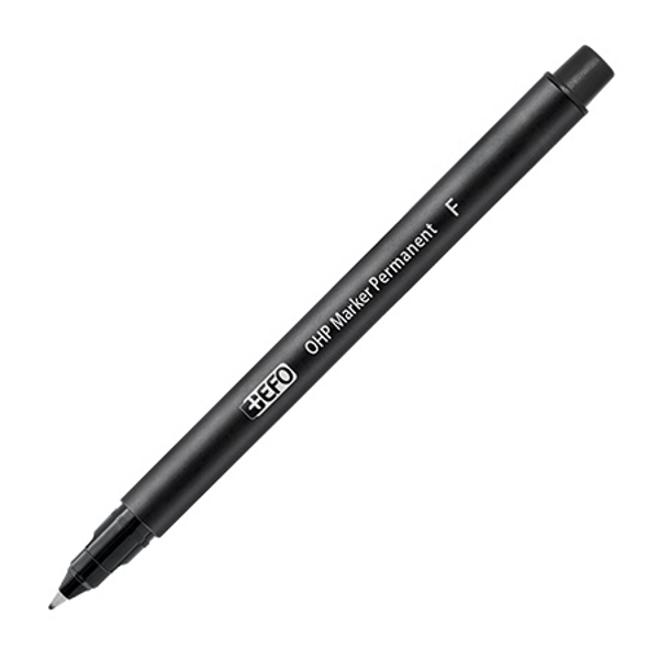 ΜΑΡΚΑΔΟΡΟΣ ΔΙΑΦΑΝΕΙΩΝ EFO F 0.6mm MEDIUM  ΜΑΥΡΟ P-610