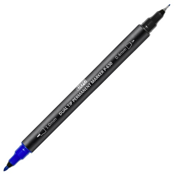 ΜΑΡΚΑΔΟΡΟΣ ΔΙΑΦΑΝΕΙΩΝ EFO DUAL TIP 0.4-1.0mm ΜΠΛΕ P-630