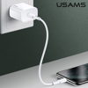 ΦΟΡΤΙΣΤΗΣ ΜΠΡΙΖΑΣ USAMS   US-CC118, 1x type-C, PD3.0 20W 3A, λευκός