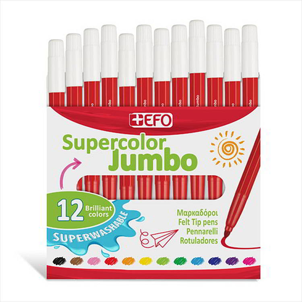 ΜΑΡΚΑΔΟΡΟΙ ΜΟΝΟΧΡΩΜΙΕΣ EFO JUMBO 1 TEM ΚΟΚΚΙΝΟ 390305