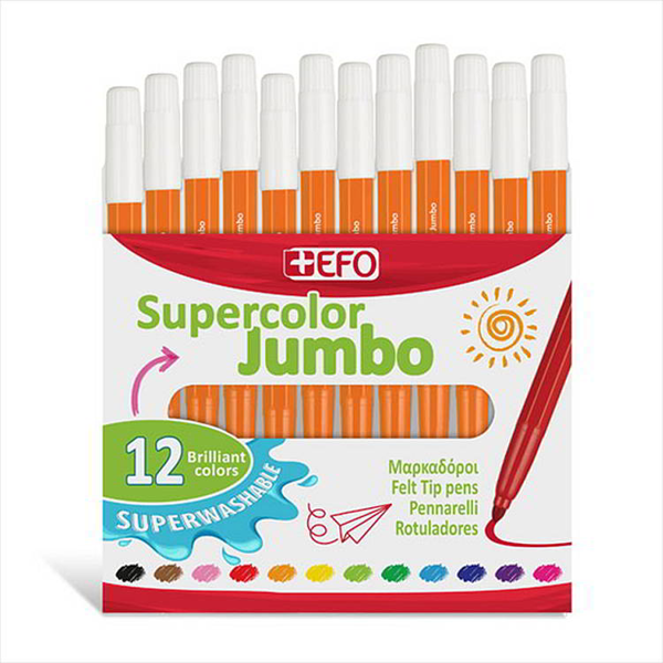 ΜΑΡΚΑΔΟΡΟΙ ΜΟΝΟΧΡΩΜΙΕΣ EFO JUMBO 1 TEM ΠΟΡΤΟΚΑΛΙ 390310