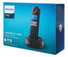 ΤΗΛΕΦΩΝΟ ΑΣΥΡΜΑΤΟ PHILIPS D161 ΜΑΥΡΟ ΕΛΛΗΝΙΚΟ ΜΕΝΟΥ-ΑΝΟΙΚΤΗ ΑΚΡΟΑΣΗ