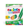 ΞΥΛΟΜΠΟΓΙΑ CARIOCA TITA 24TEM ME ΓΟΜΑ ΜΕΓΑΛΗ 3mm TIP-FALL RESISTANT-ERASABLE