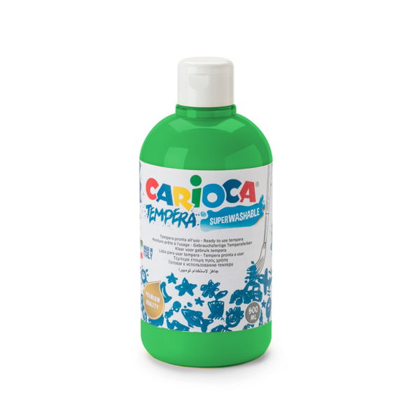 ΤΕΜΠΕΡΑ CARIOCA 500ml ΠΡΑΣΙΝΟ-BRIGTH GREEN