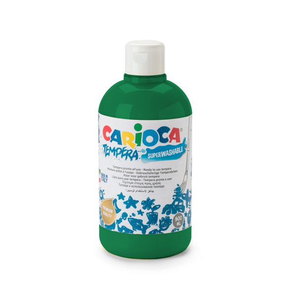 ΤΕΜΠΕΡΑ CARIOCA 500ml ΠΡΑΣΙΝΟ ΣΜΑΡΑΓΔΙ-EMERALD GREEN