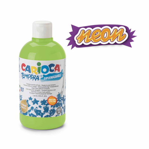 ΤΕΜΠΕΡΑ CARIOCA 500ml NEON ΠΡΑΣΙΝΟ -GREEN NEON