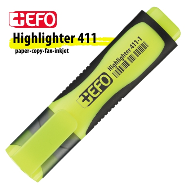 ΥΠΟΓΡΑΜΜΙΣΤΗΣ +EFO ΚΙΤΡΙΝΟ 411-1 Highlighter Paper-Copy-Fax