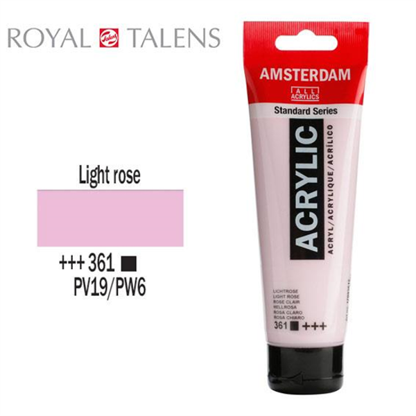 ΑΚΡΥΛΙΚΟ ΧΡΩΜΑ AMSTERDAM 120ml LIGHT ROSE σωληνάριο N361
