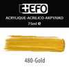 ΑΚΡΥΛΙΚΟ ΧΡΩΜΑ EFO 75ml GOLD ΧΡΥΣΟ σωληνάριο 388480