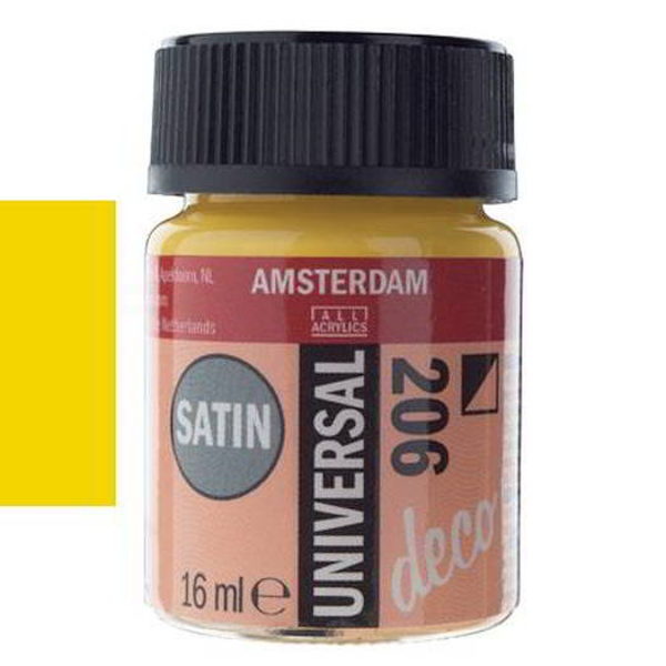 ΧΡΩΜΑ DECORFIN UNIVERSAL SATIN 16ml GOLD-ΧΡΥΣΟ Νο801