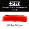 ΑΚΡΥΛΙΚΟ ΧΡΩΜΑ EFO 75ml RED MEDIUM ΚΟΚΚΙΝΟ ΜΕΣΑΙΟσωληνάριο 388406