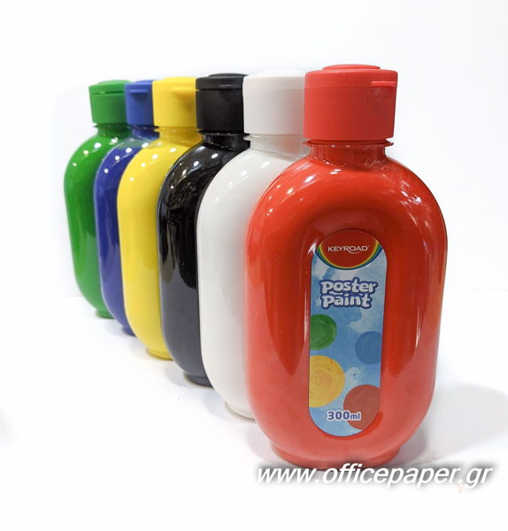 ΤΕΜΠΕΡΑ KEYROAD POSTER PAINT 300ml ΚΟΚΚΙΝΟ KR-971831