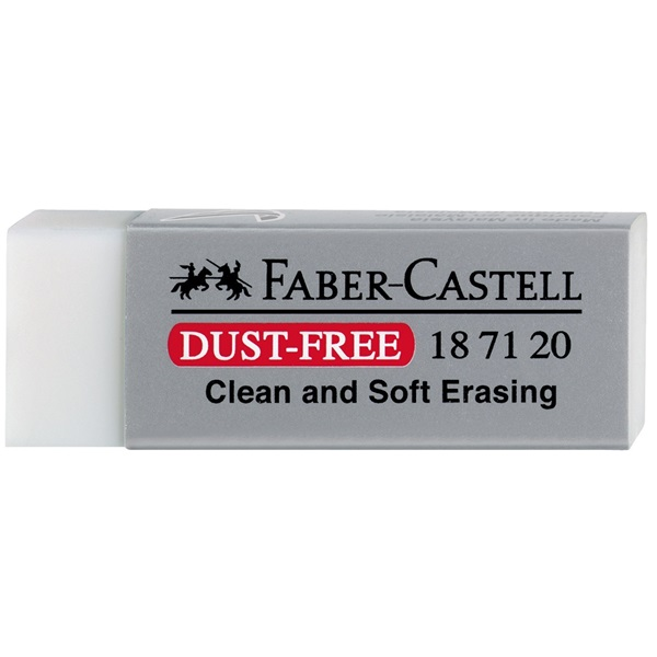 ΓΟΜΟΛΑΣΤΙΧΑ FABER CASTEL DUST-FREE ΣΕ ΘΗΚΗ ΧΡΩΜΑ ΛΕΥΚΟ  Νο187120