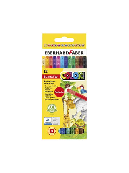 ΞΥΛΟΜΠΟΓΙΑ EBERHARD FABER 12TEM ΜΕΓΑΛΗ με γόμα Ανακυκλωμένη 3mm