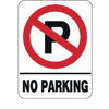 ΕΠΙΓΡΑΦΗ ΠΙΝΑΚΙΔΑ PP ΣΗΜΑ NO PARKING 27Χ35cm