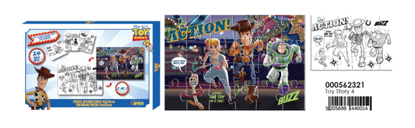 ΠΑΖΛ ΧΡΩΜΑΤΙΣΜΟΥ 2 ΟΨΕΩΝ 24TEM 41Χ28ΕΚ ΜΕ 3ΣΕΛ ΧΡΩΜ TOY STORY 000562321
