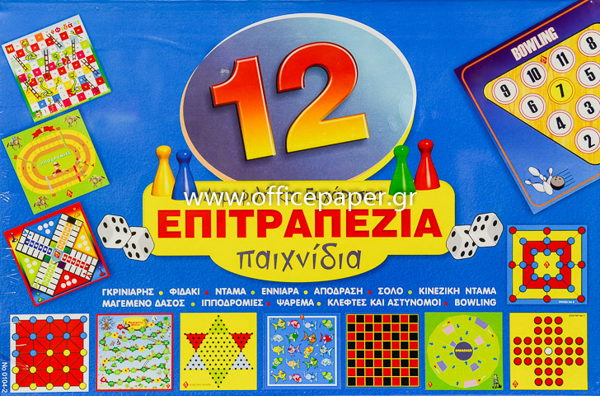 ΕΠΙΤΡΑΠΕΖΙΟ 12 ΠΑΙΧΝΙΔΙΑ ΣΕ 1 Νο0104-2 Α-TOYS