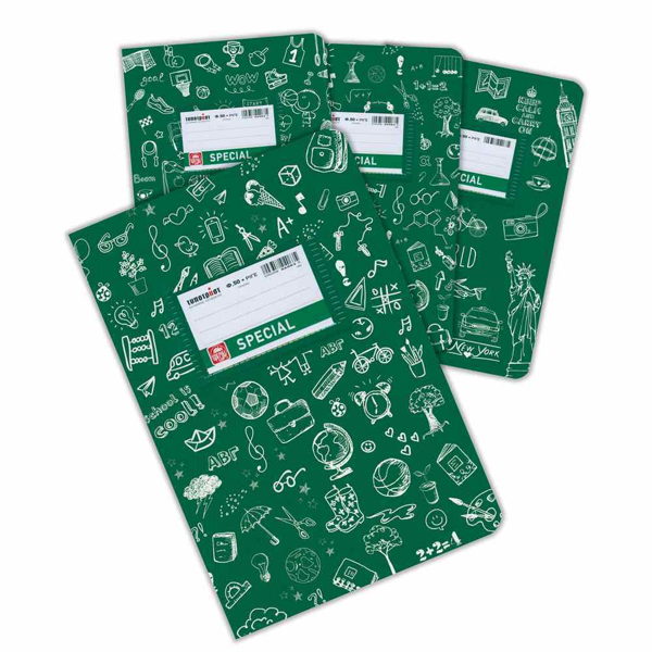 ΤΕΤΡΑΔΙΟ SPECIAL DOODIES 17Χ25cm 50Φ ΜΠΛΕ ΡΙΓΕ ΤΥΠΟΤΡΑΣΤ