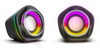 ΗΧΕΙΑ AULA gaming ηχεία N-107, 2x 3W, RGB, USB/3.5mm, μαύρα