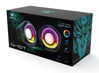 ΗΧΕΙΑ AULA gaming ηχεία N-107, 2x 3W, RGB, USB/3.5mm, μαύρα