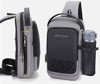 ΤΣΑΝΤΑΚΙ ΩΜΟΥ-CROSSBOY ARCTIC HUNTER XB00105-GY, USB, αδιάβροχη, γκρι