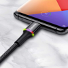 ΚΑΛΩΔΙΟ USB TYPE-C BASEUS USB σε Type-C CATGH-H01, LED, 5A 40W, 2m, μαύρο