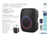 ΗΧΕΙΑ KARAOKE ΦΟΡΗΤΟ OMEGA PMG255 KARAOKE- BLUETOOTH-SD-USB-RADIO  20W ΜΑΥΡΟ