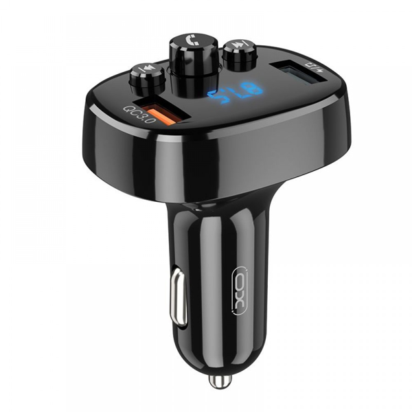 ΑΝΑΜΕΤΑΔΟΤΗΣ FM-TRANSMITER +CHARGER 18WATT QC3.0 + FM-TRANSMITER+CAR BLUETOOTH HANDSFREE XO-BCC03