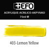 ΑΚΡΥΛΙΚΟ ΧΡΩΜΑ EFO 75ml YELLOW LEMON ΚΙΤΡΙΝΟ ΛΕΜΟΝΙ  σωληνάριο 388403